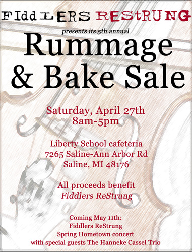 2013 Rummage SaleNew Members